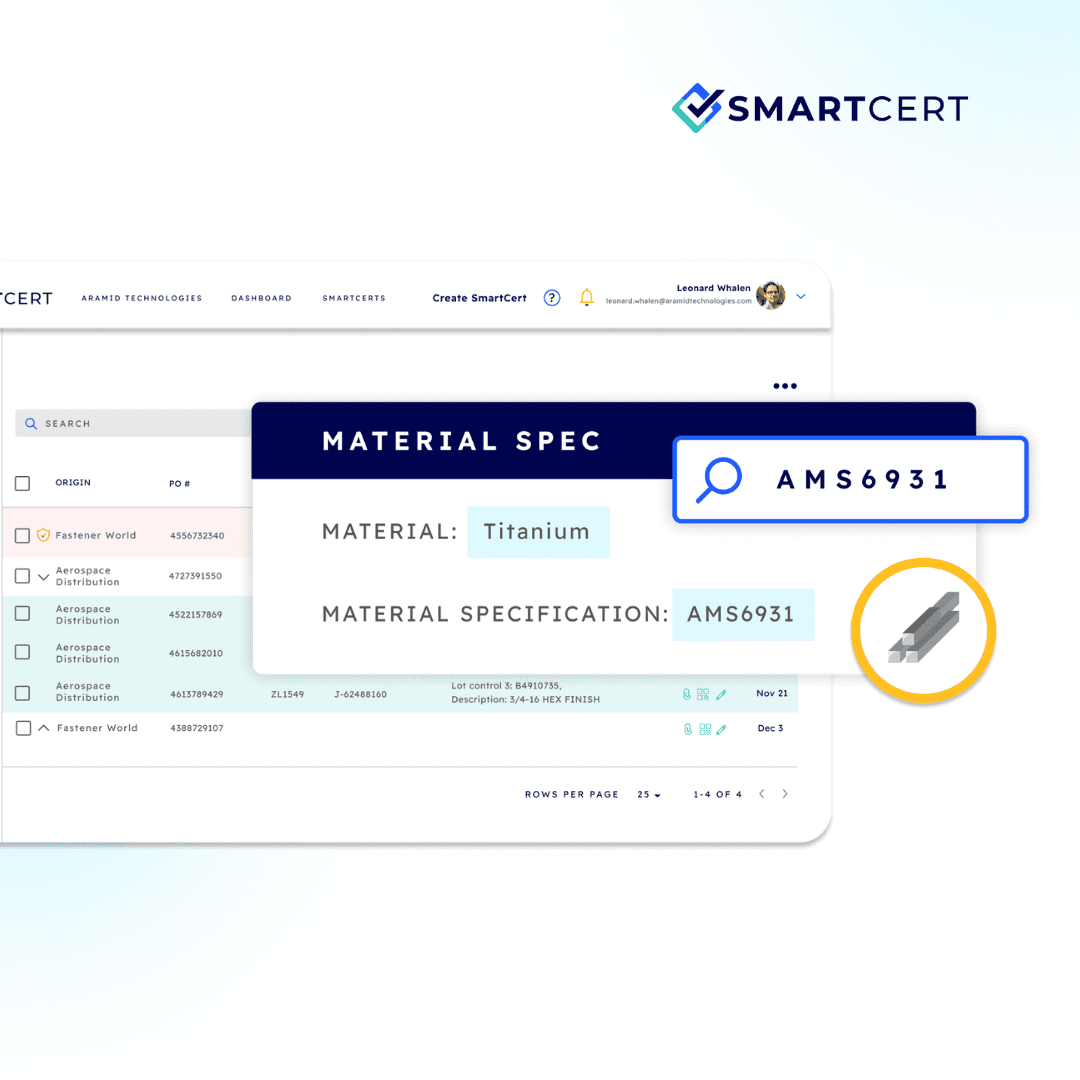 Check against material specs Check against material specs