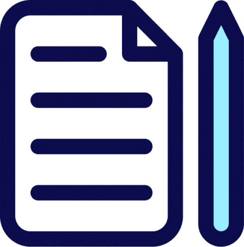 icon notepad and pen