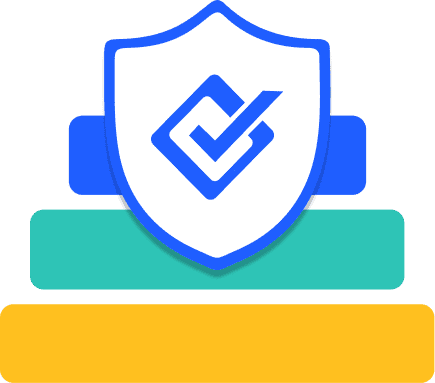 Illustration of SmartCert’s secure cloud infrastructure. SmartCert runs on Microsoft Azure GCC High to provide protected infrastructure for sensitive supply chain data, including U.S.-only data residency and government-focused security controls. The screen shows stacked infrastructure layers protected by a verification shield.